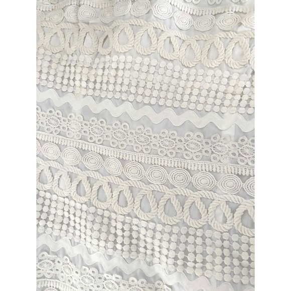 Resort Prep Lilly Pulitzer Dress Size 8 White Strapless Lace Cotton Lined Zipper - Picture 14 of 15